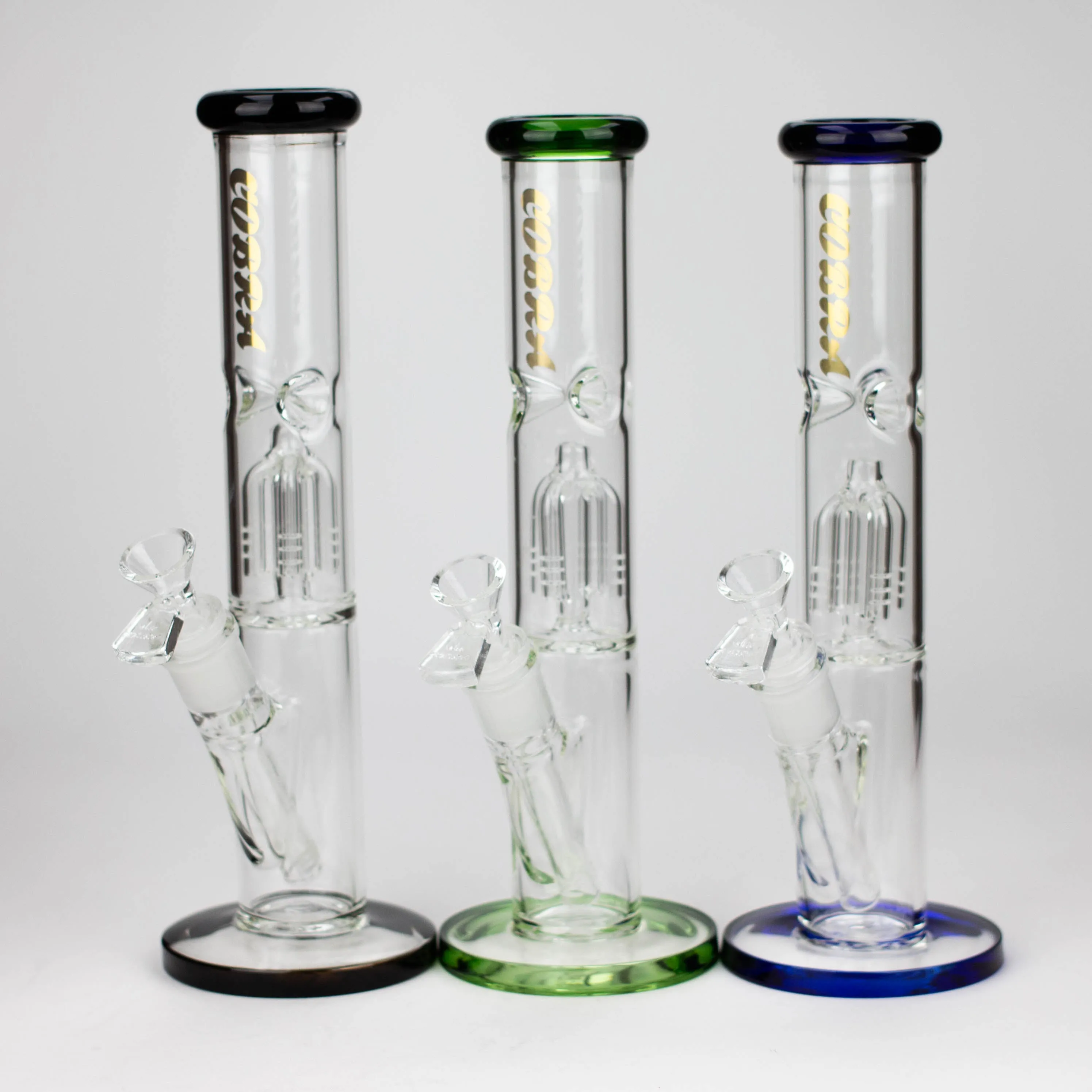 11.5" glass bong with tree arm percolator