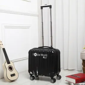 18-Inch Mirror Boarding Luggage, Cartoon Trolleycase ,Abs Pcfemale Box ,Universal Wheel Small
