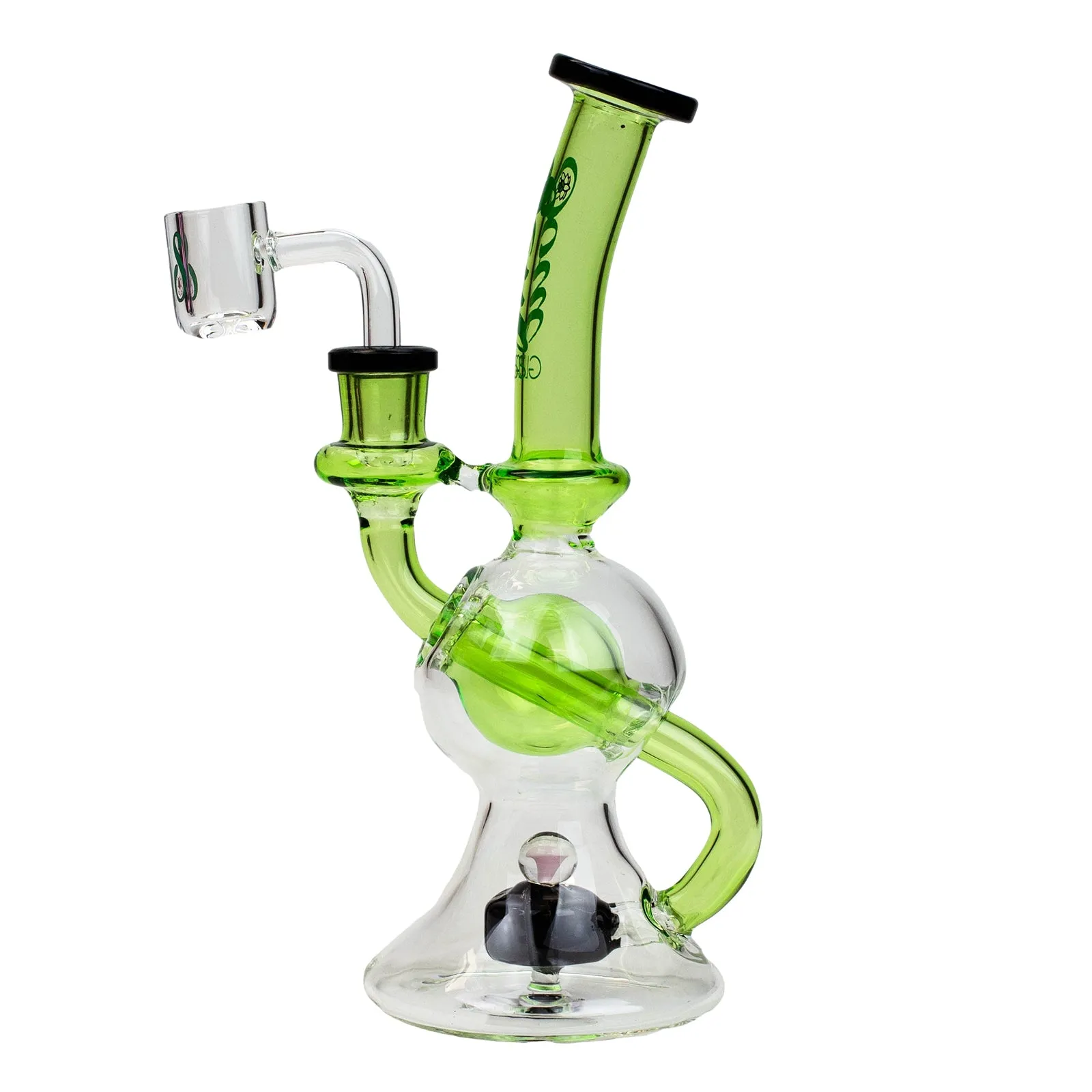 8" Recycler Rig with Tire Diffuser Perc