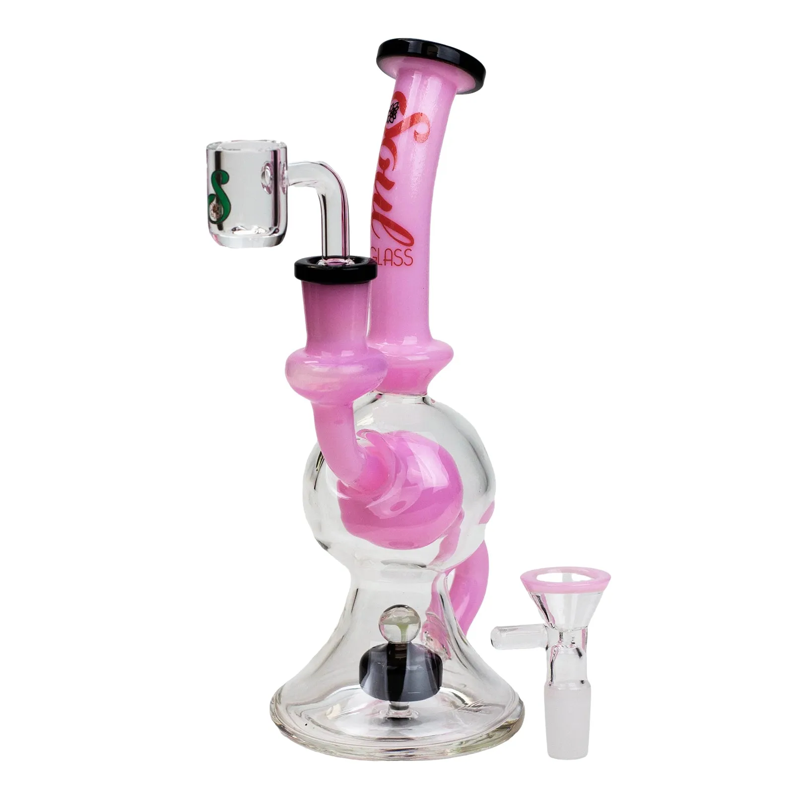 8" Recycler Rig with Tire Diffuser Perc