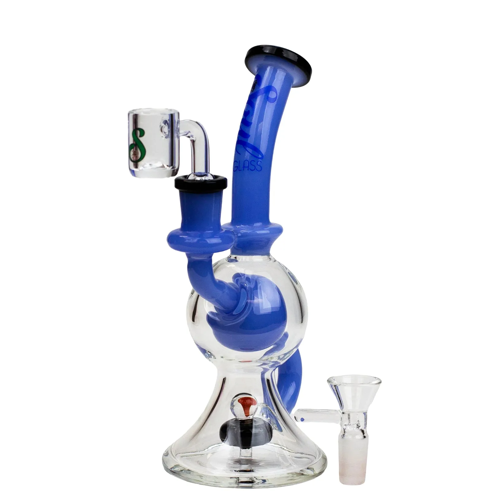 8" Recycler Rig with Tire Diffuser Perc