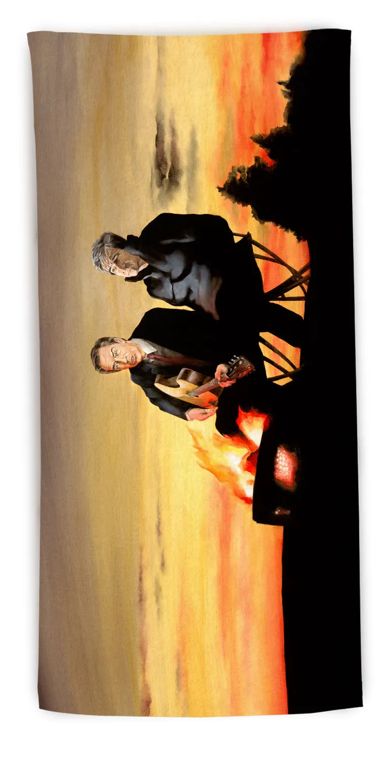 “A Night Away” beach towel
