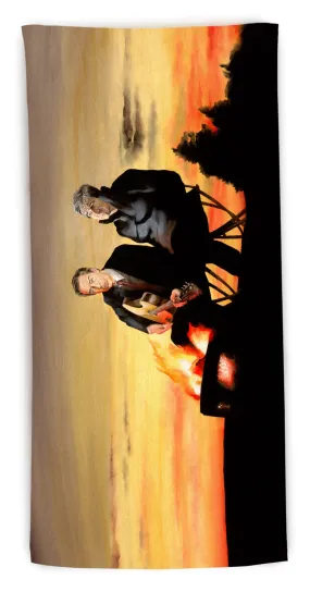 “A Night Away” beach towel