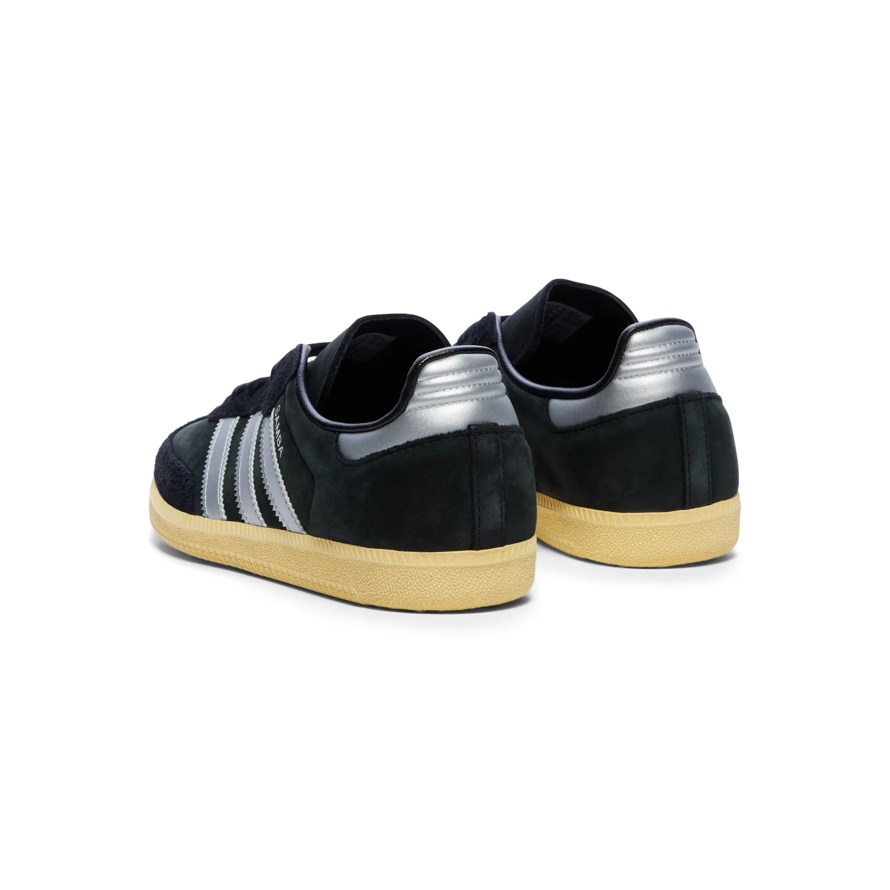 Adidas Womens Samba OG (Core Black/Matte Silver/Almost Yellow)