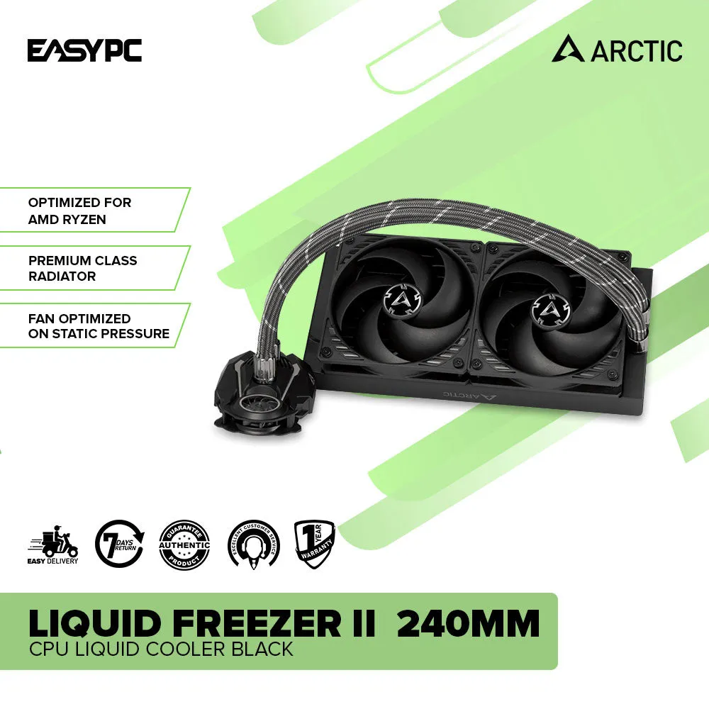 Arctic Liquid Freezer II 240mm/360mm CPU Liquid Cooler Black