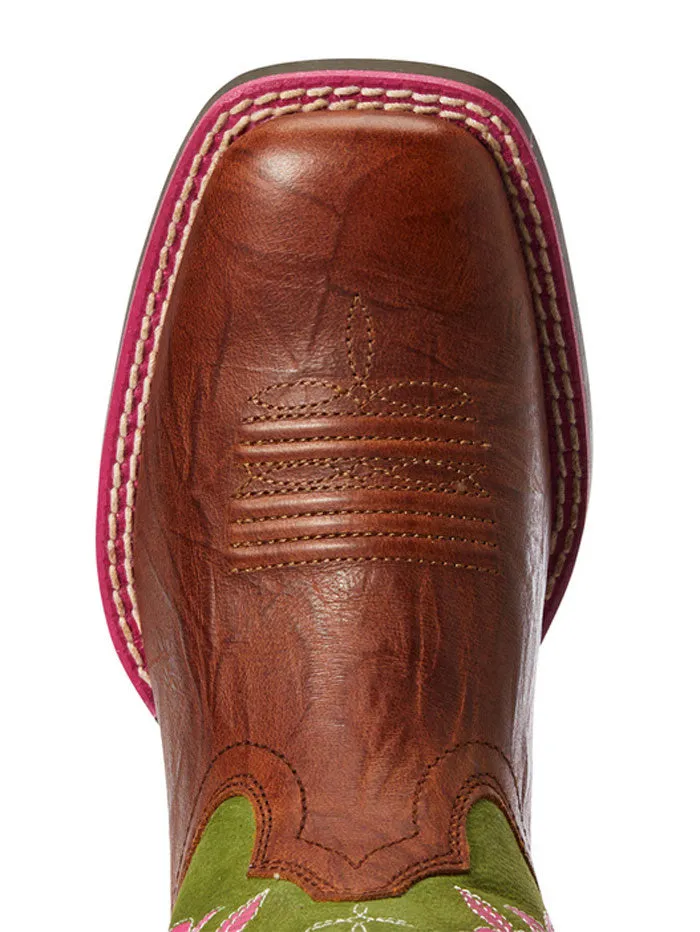 Ariat 10034066 Kids Cattle Cate Western Boot Copper Penny - D