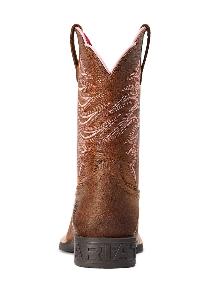 Ariat 10042413 Kids Firecatcher Western Boot Rowdy Brown