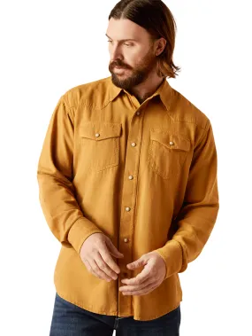 Ariat 10046820 Mens Jurlington Retro Snap Long Sleeve Shirt Comb Honey