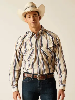 Ariat 10048435 Mens Phillip Classic Fit Shirt Beige
