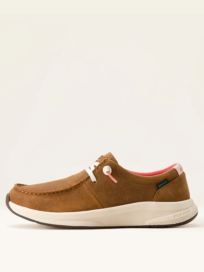 Ariat 10053830 Womens Buckeye Waterproof Shoe Weathered Honey
