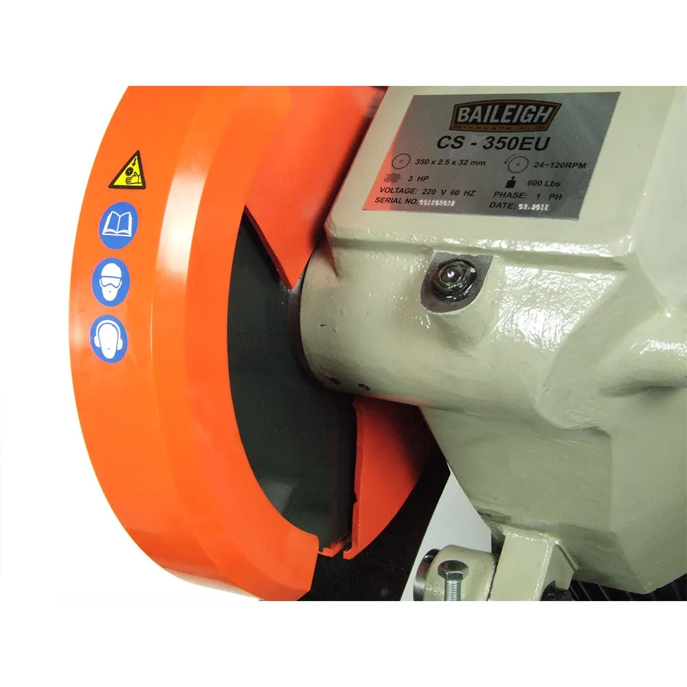 Baileigh 1002535 CS-350EU 14" Variable Speed Circular Cold Saw