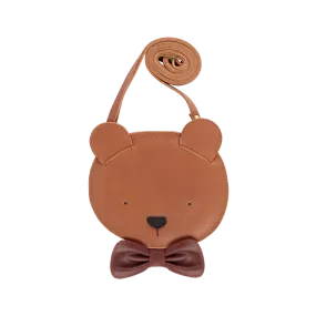 Britta Exclusive Purse | Winter Bear | Cognac Classic Leather