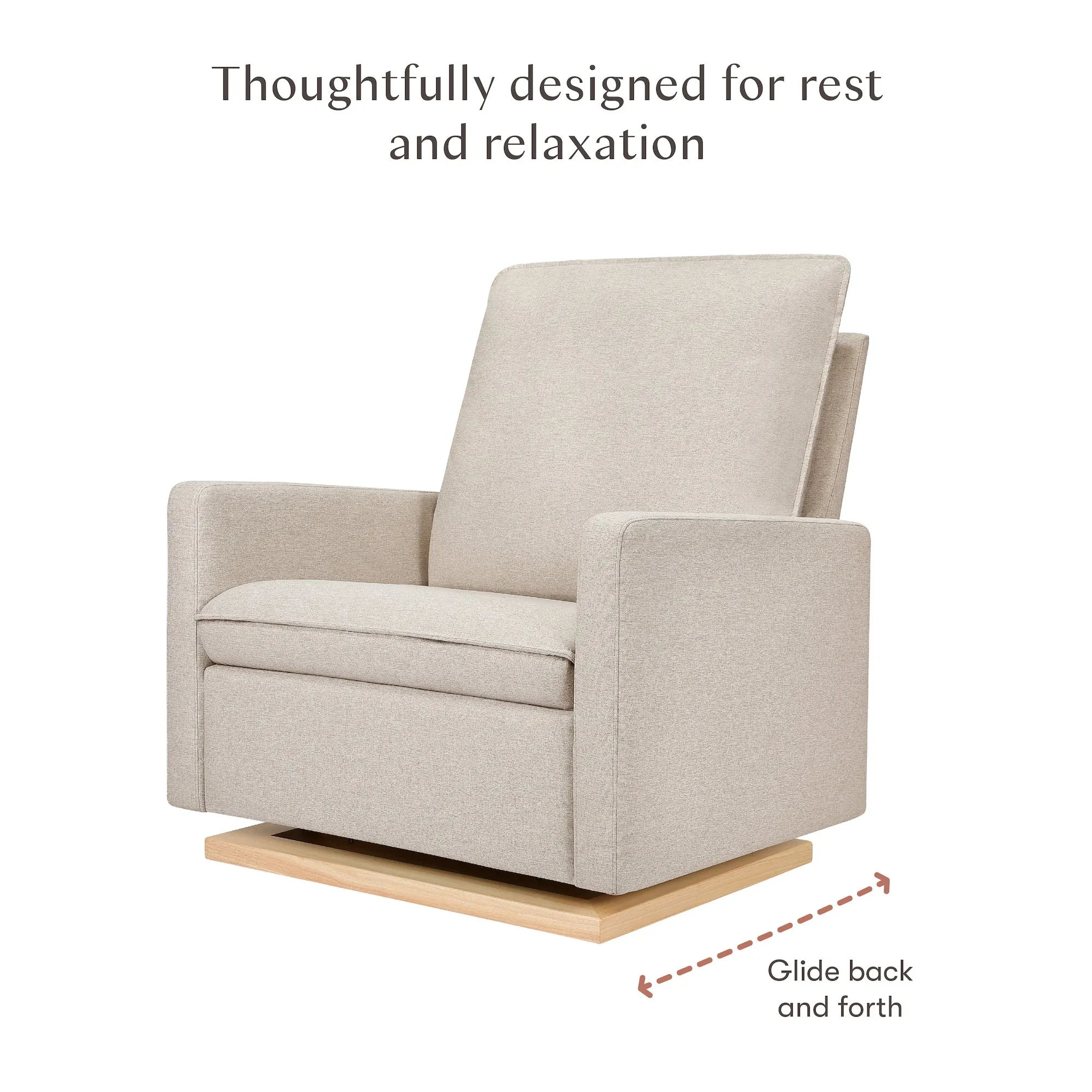 Cali Pillowback Chair-and-a-Half Glider - Eco-Performance Fabric