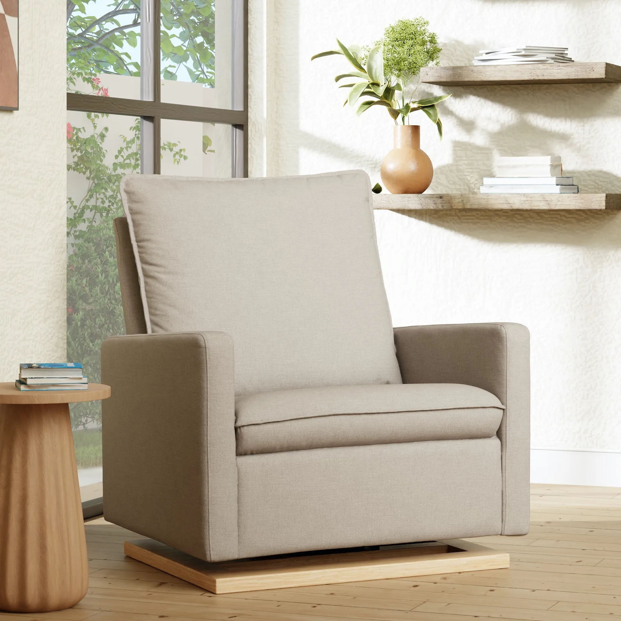 Cali Pillowback Chair-and-a-Half Glider - Eco-Performance Fabric
