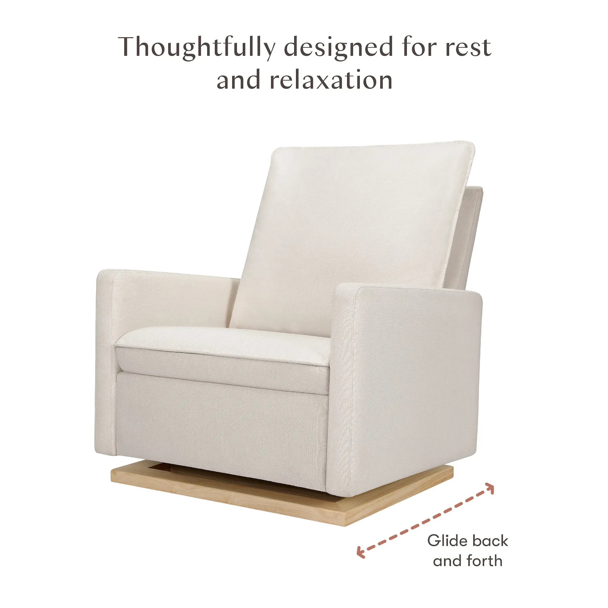 Cali Pillowback Chair-and-a-Half Glider - Eco-Performance Fabric