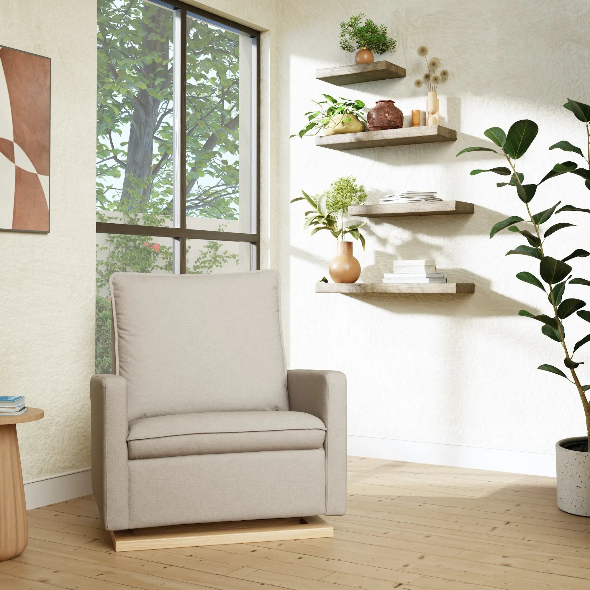 Cali Pillowback Chair-and-a-Half Glider - Eco-Performance Fabric
