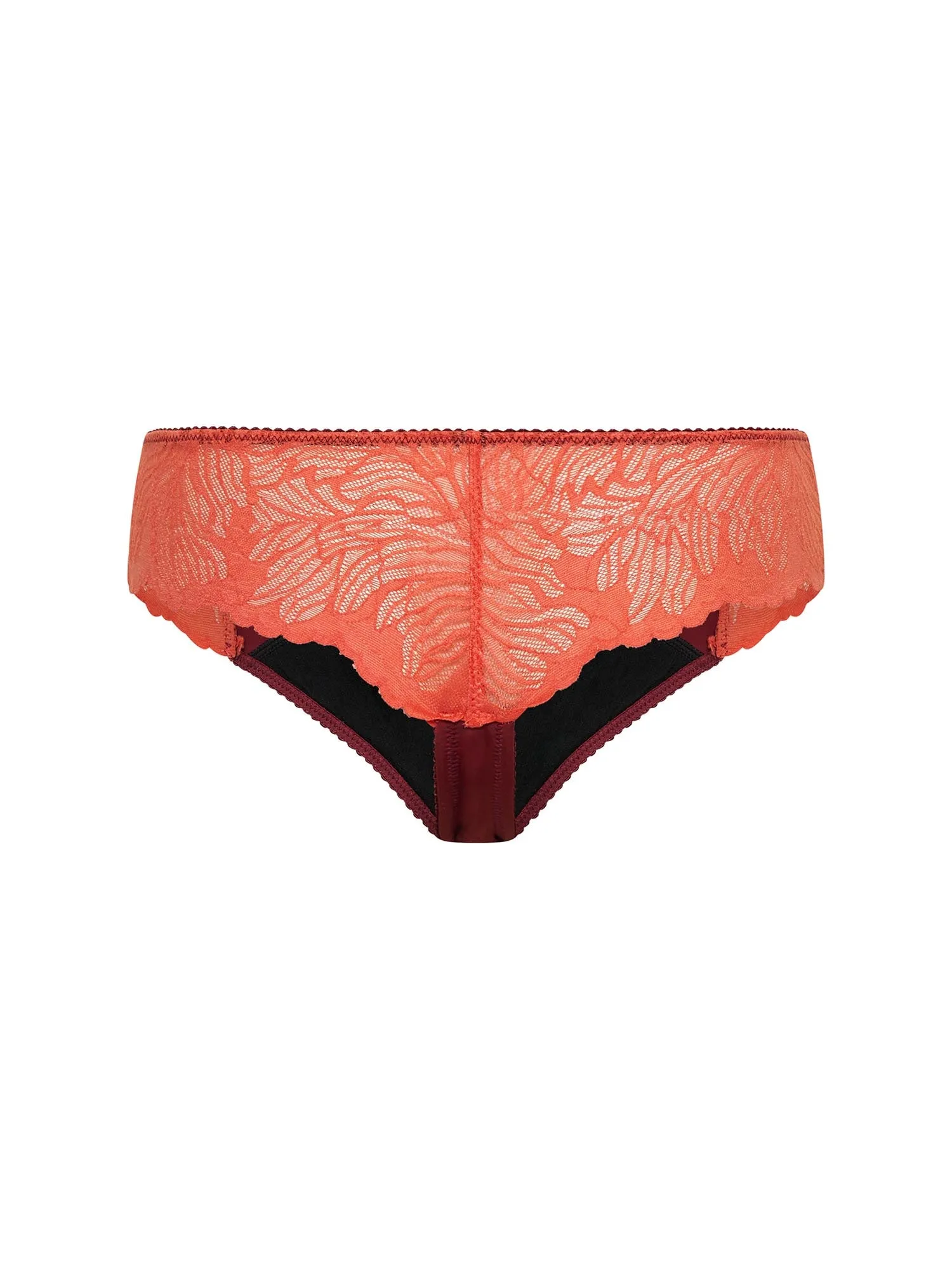 Camille Thong Light-Moderate Bordeaux Red