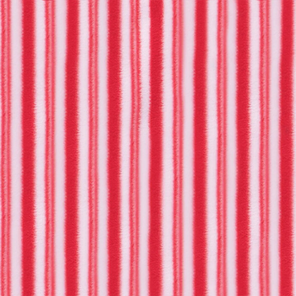 Candy Cane Fleece Couples Matching Pajamas