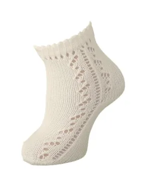 Carlomagno Openwork Sock Ivory Carlomagno Openwork Sock Ivory
