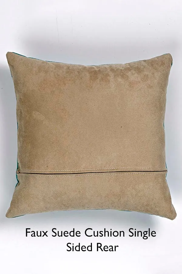 Cheetah Print Square Cushion (Snow)