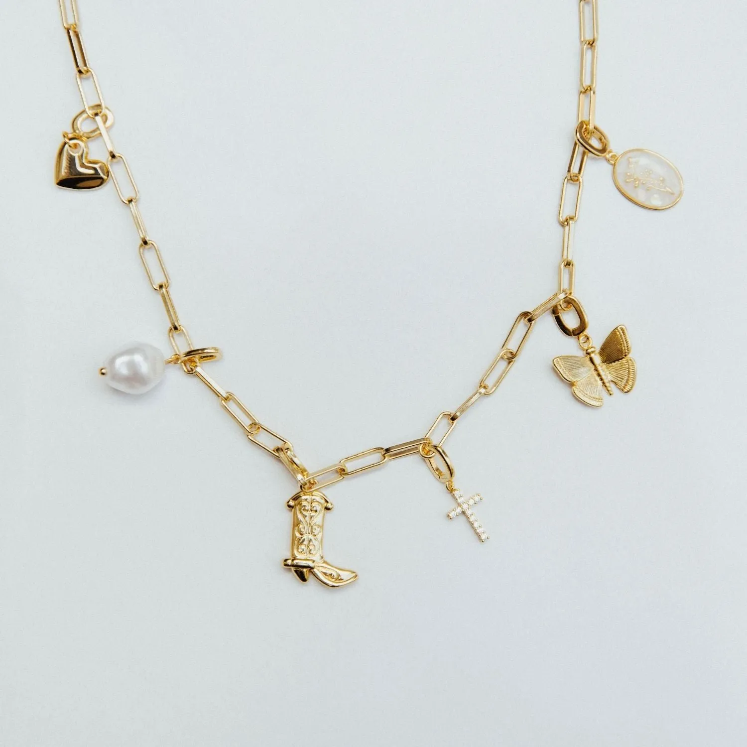 Cowboy Boot Charm (Gold)
