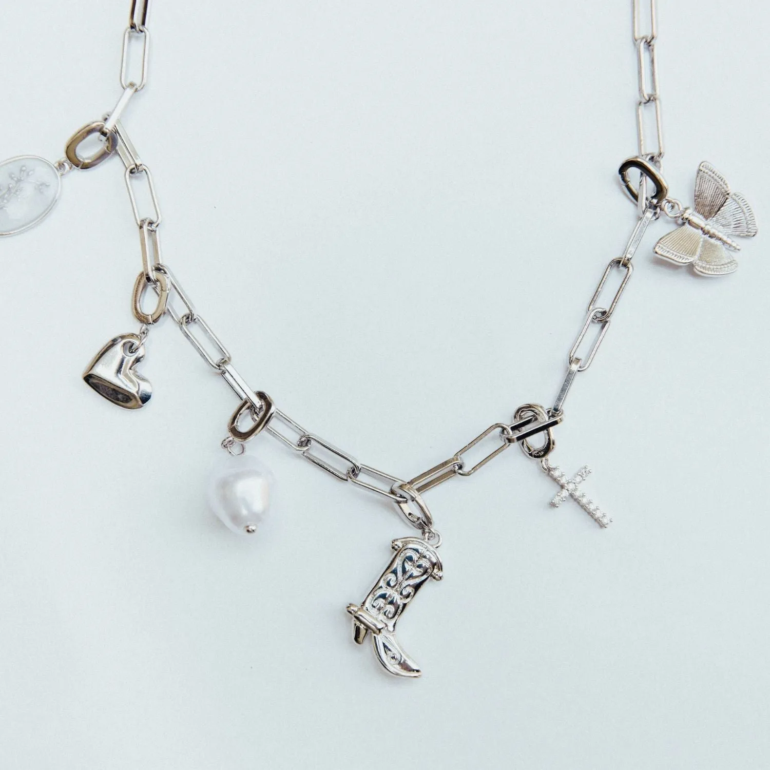 Cowboy Boot Charm (Silver)