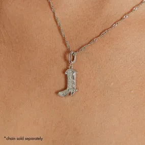 Cowboy Boot Charm (Silver)