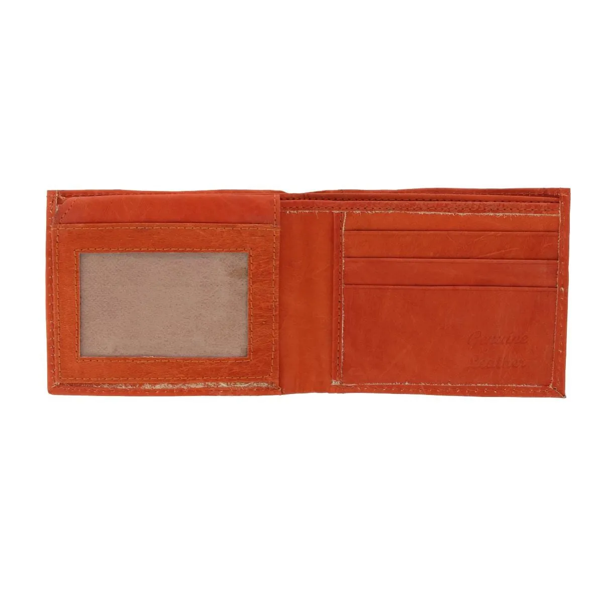CTM® Kid's Leather Western Themed Bi-Fold Wallet