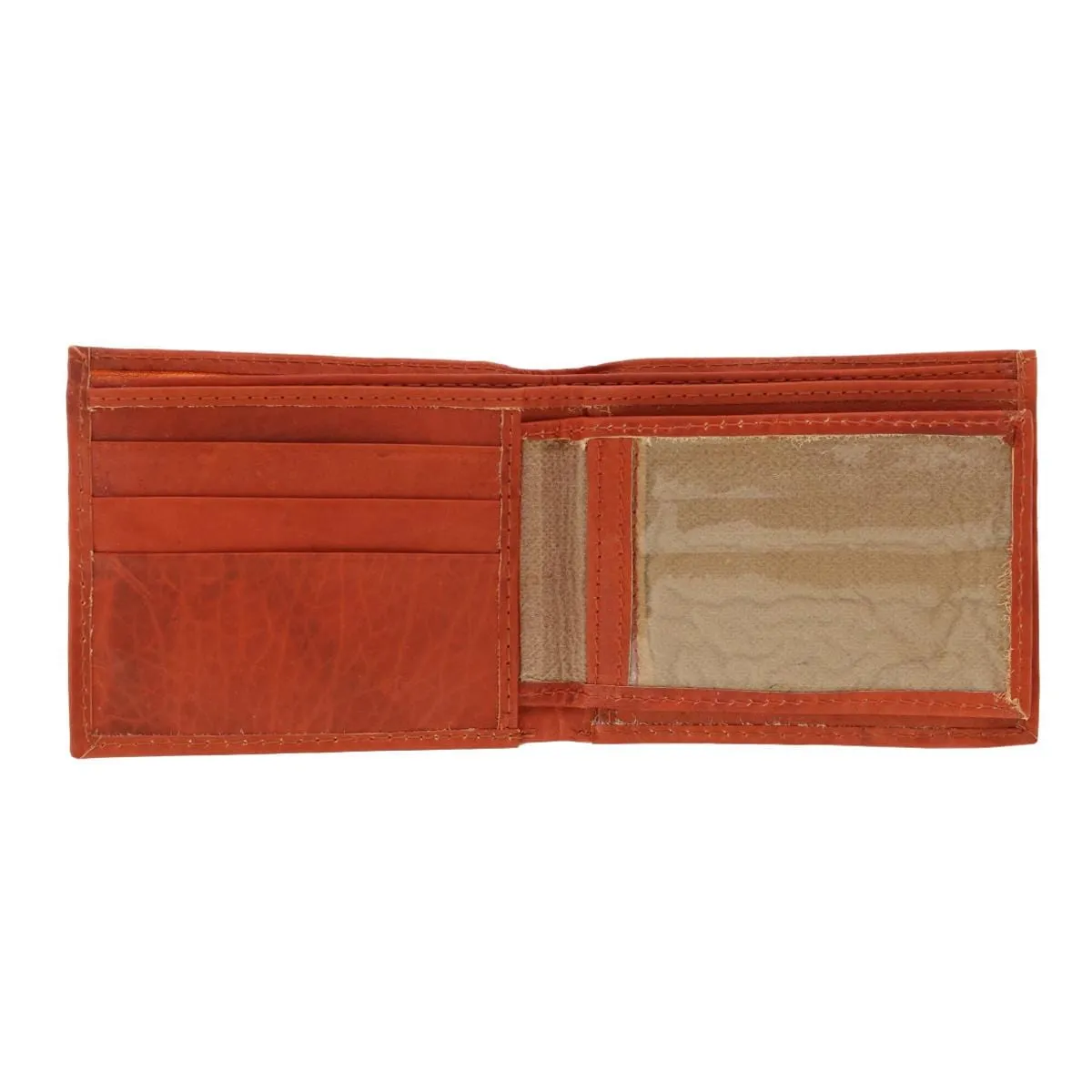 CTM® Kid's Leather Western Themed Bi-Fold Wallet