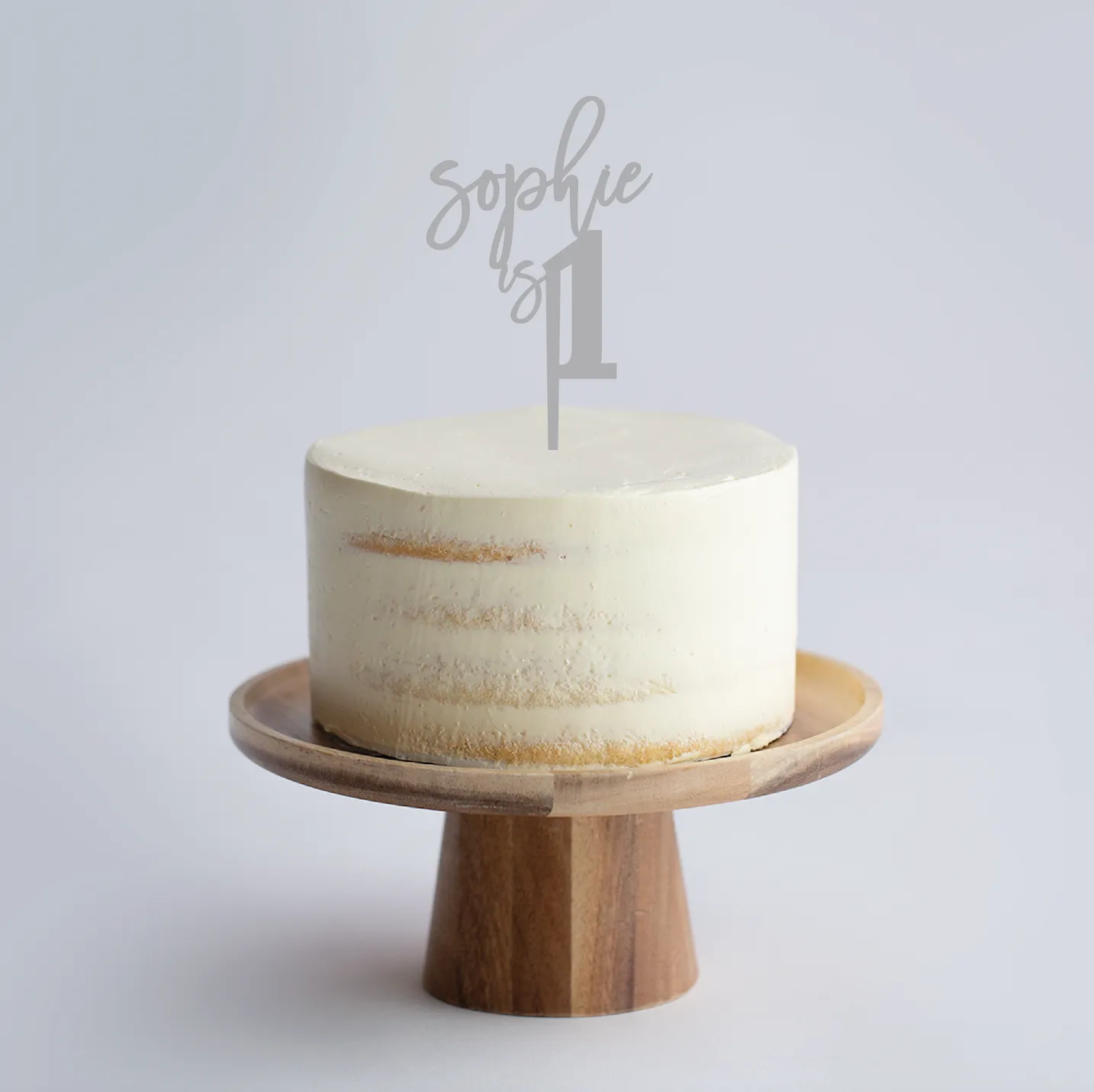 Custom Name & Numeral Age Cake Topper