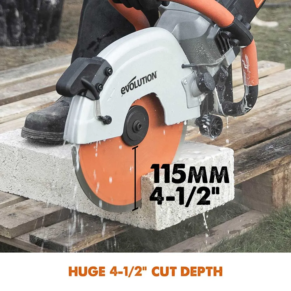 Evolution R300DCT  | 12 in. | Concrete Saw | Dust Suppression | Diamond Blade Included (Refurbished Like New)
