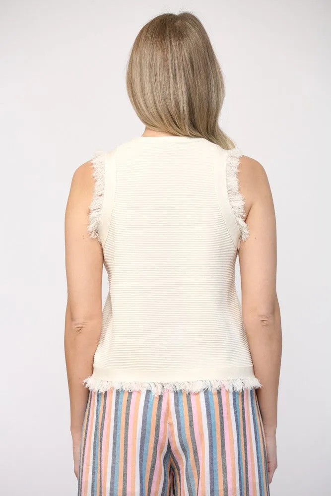 Fringe Knit Tank Top