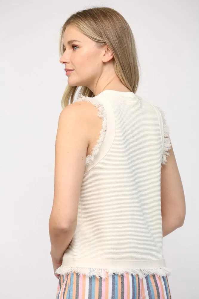 Fringe Knit Tank Top