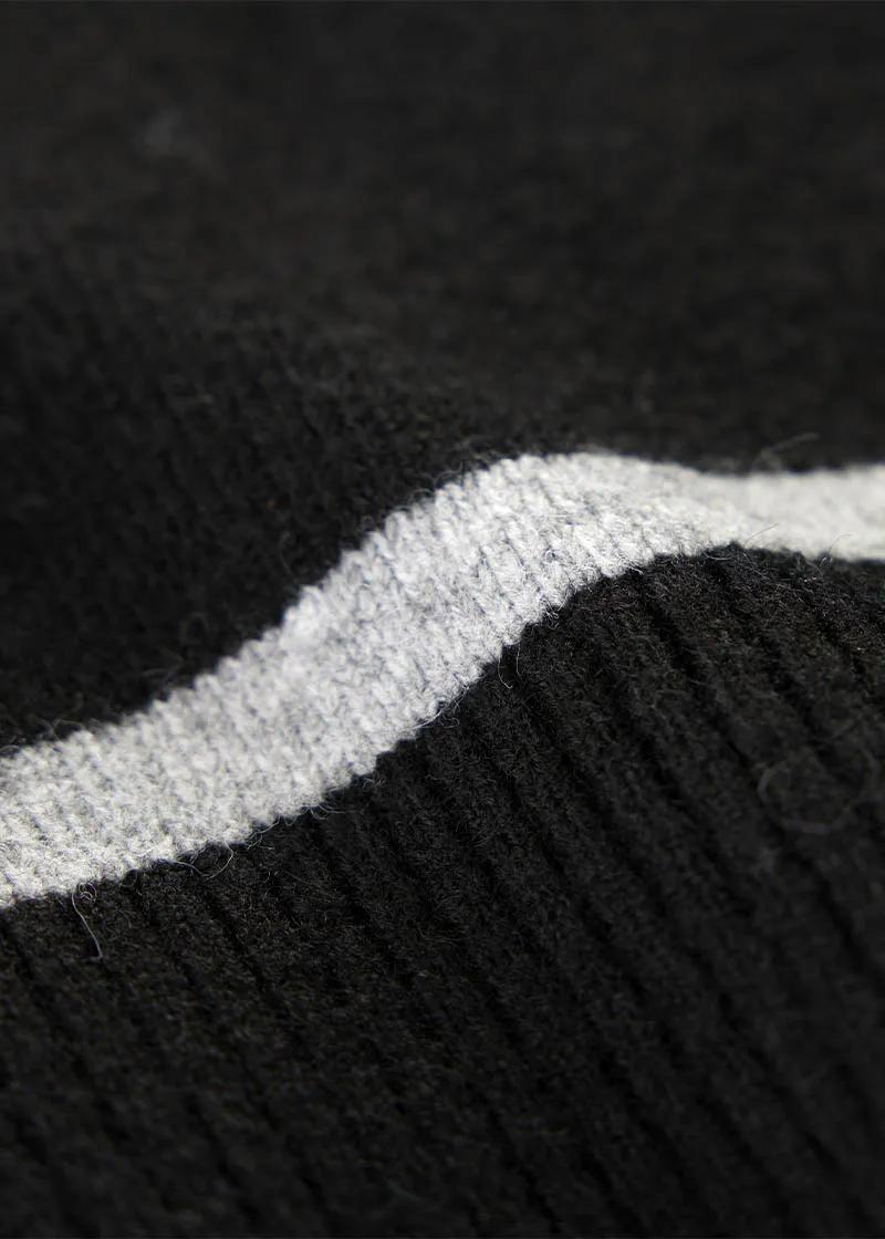 Full Zip Varsity Horse Sweater
