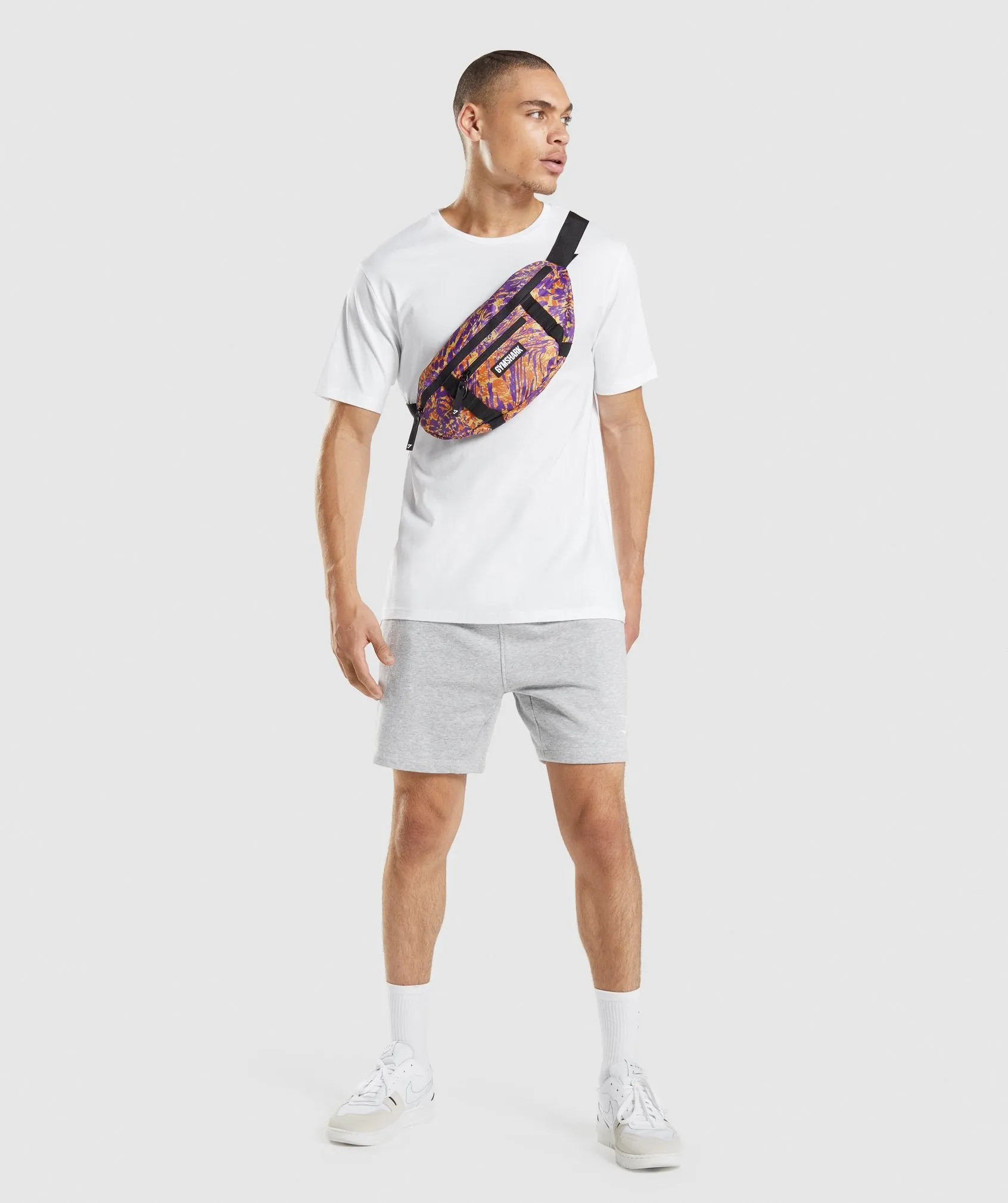 Gymshark Animal Print Sling Bag - Orange Print