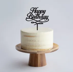 Happy Birthday Swirl Cake Topper