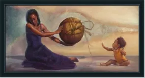 If This World Were Mine (Female) | Framed Inspirational Black Art | 25L X 41W Inches