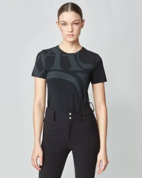 Monogram Short Sleeve Shirt Black