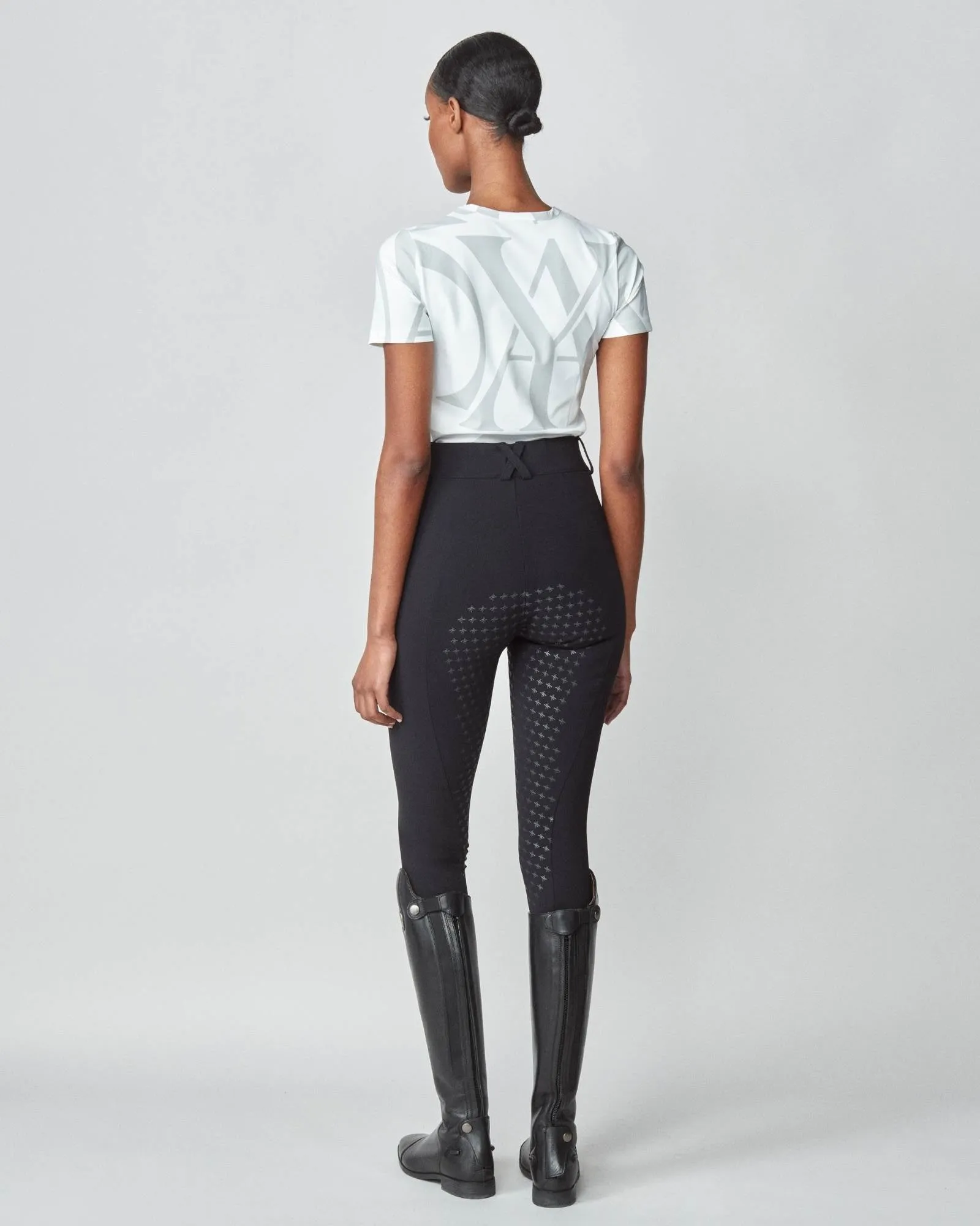 Monogram Short Sleeve Shirt Grey/White