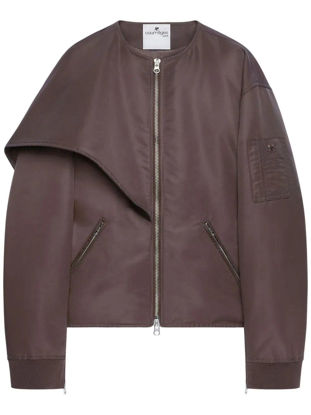 NYLON KNOT BOMBER JACKET