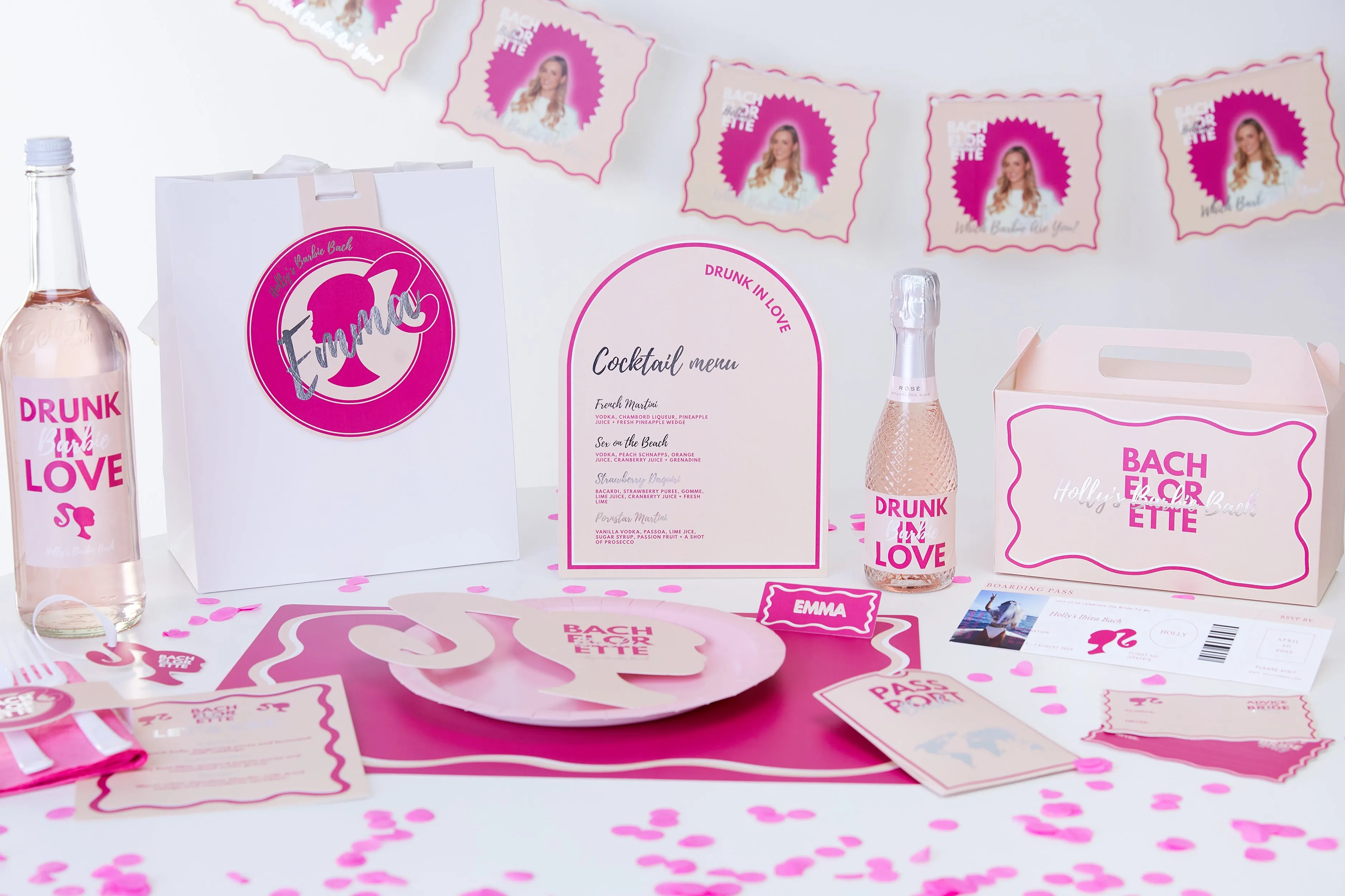 Personalised Party Box - Barbie Bach 4 Pack