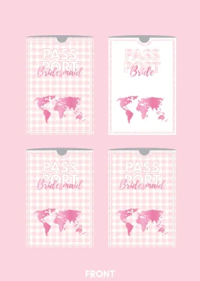 Personalised Passport Sleeve Set - Bridal Barbie: 4 Pack