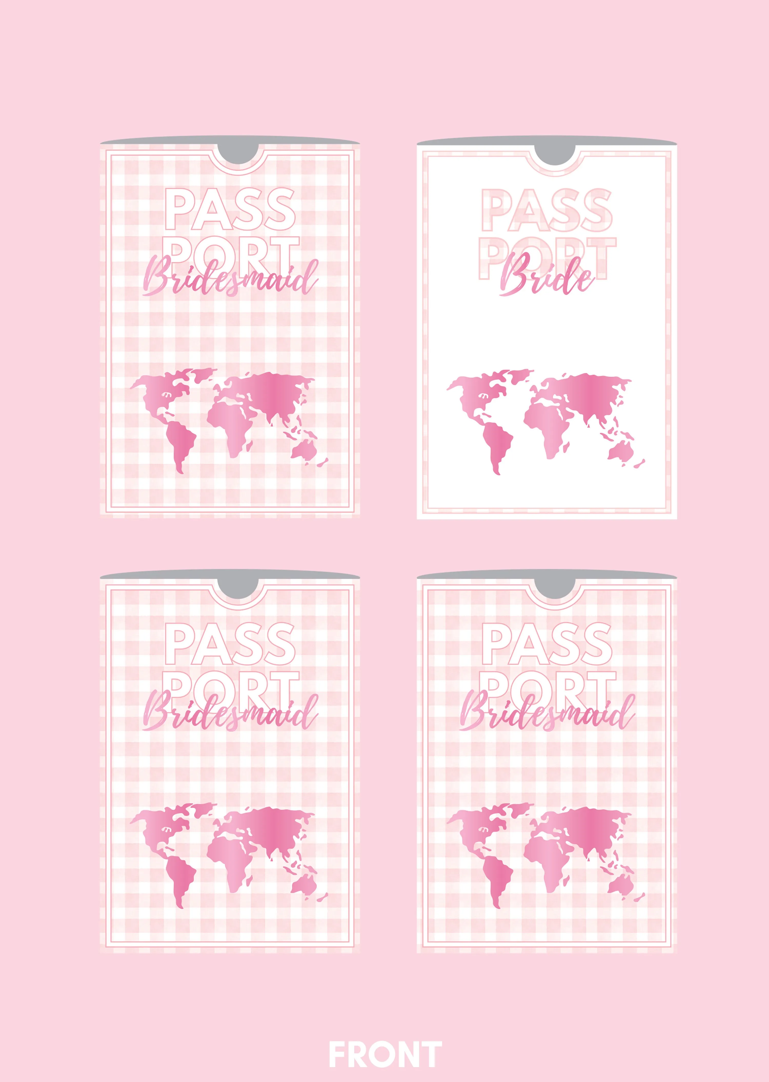 Personalised Passport Sleeve Set - Bridal Barbie: 4 Pack