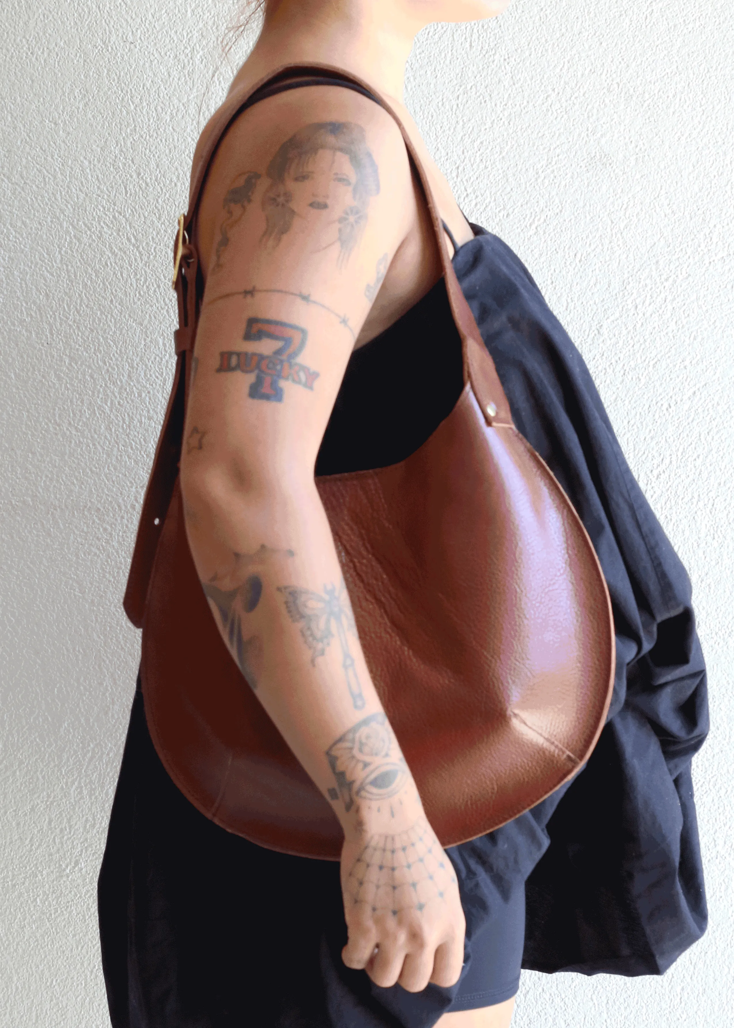 Petite Bardot Bag in Chestnut