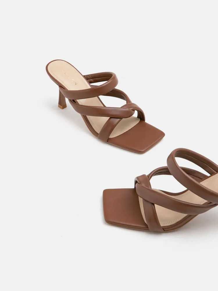 [SALE]Taliha Cross Strappy Heels