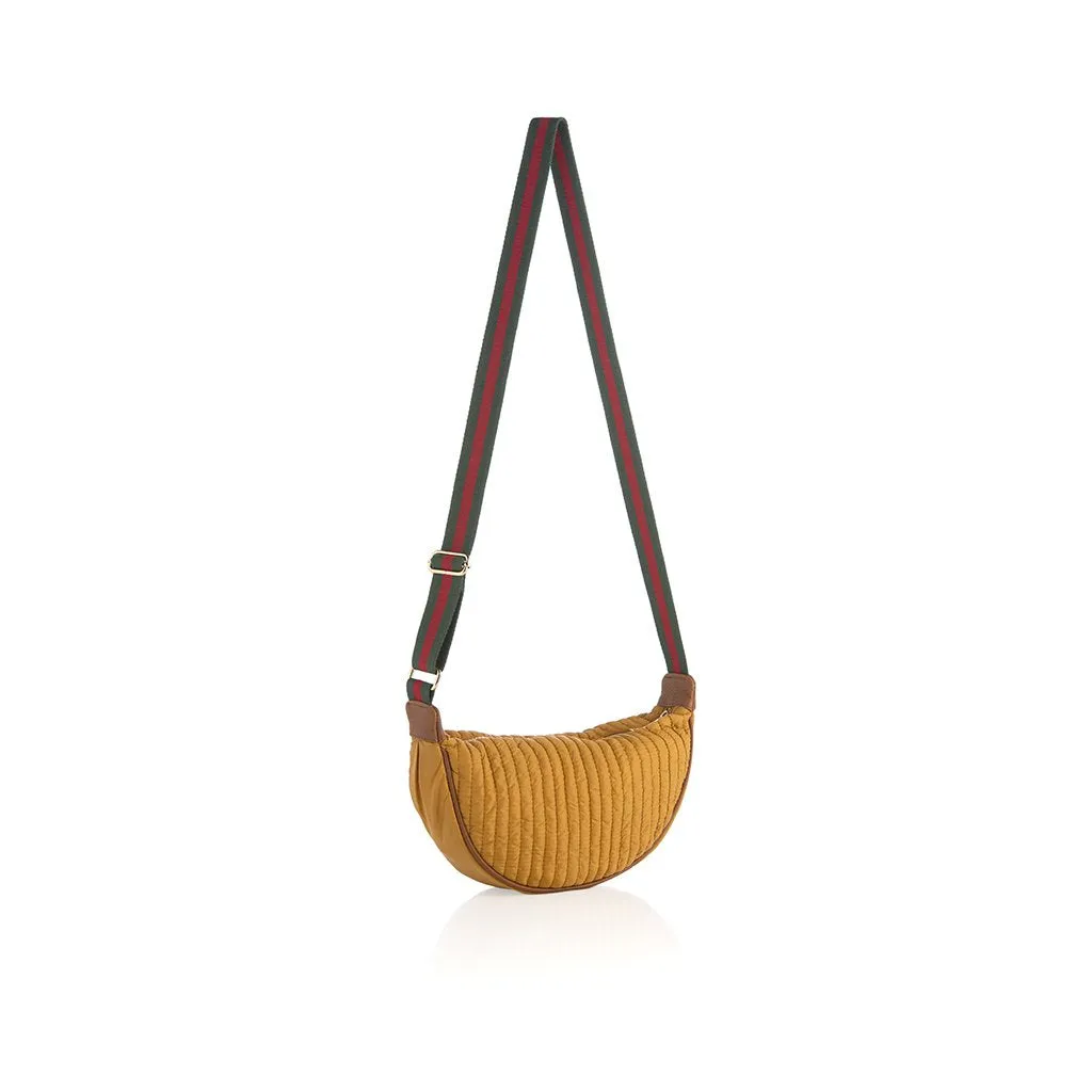 Shiraleah Ezra Quilted Nylon Sling Cross-Body, Honey - FINAL SALE ONLY
