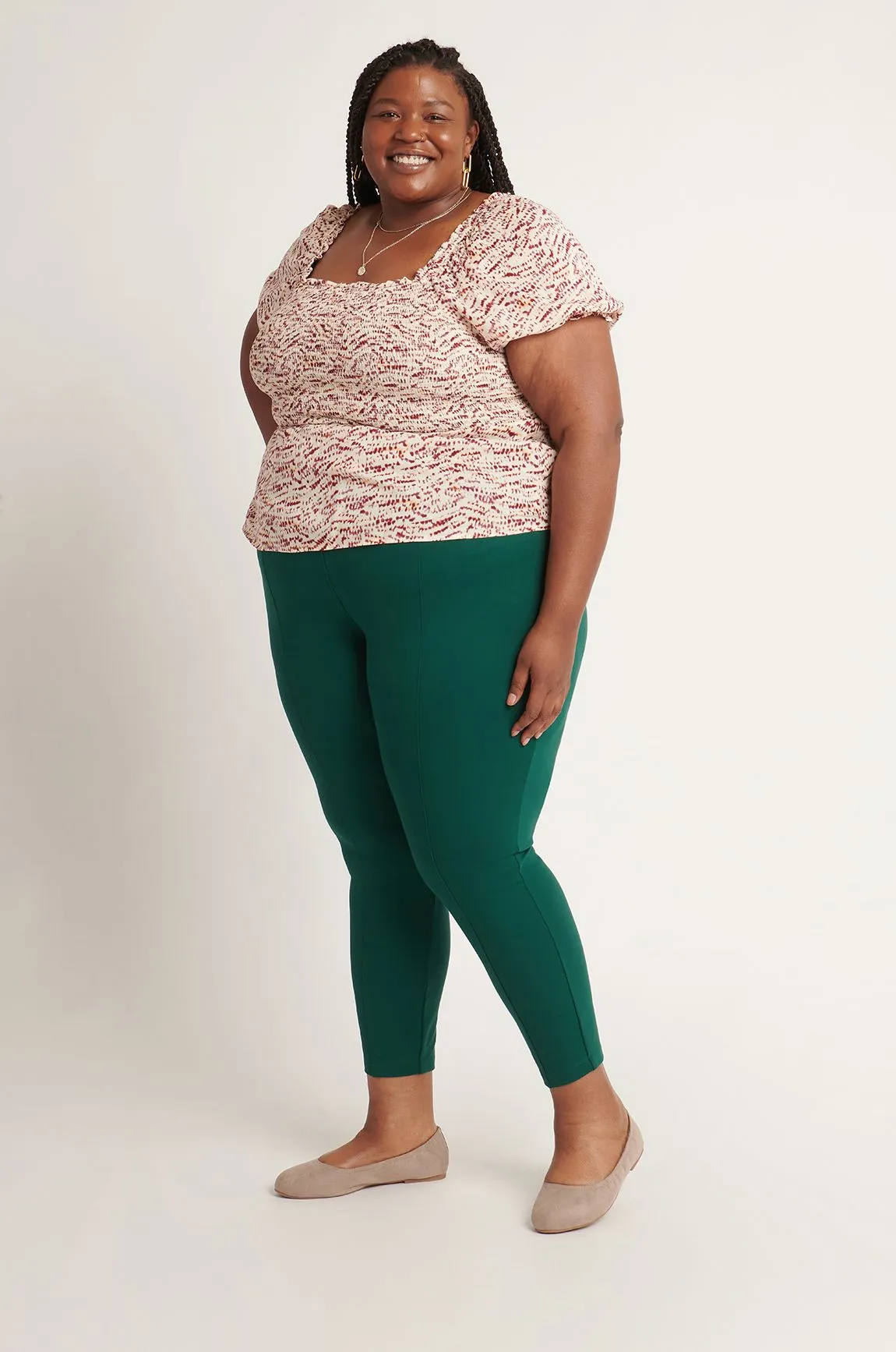 Skinny-Leg | Power-Down Pants (Botanical)