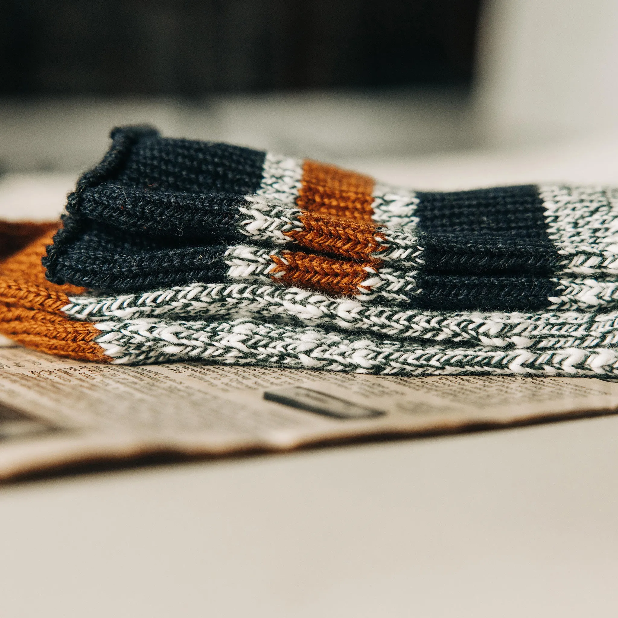 The Camp Sock in Heather Olive