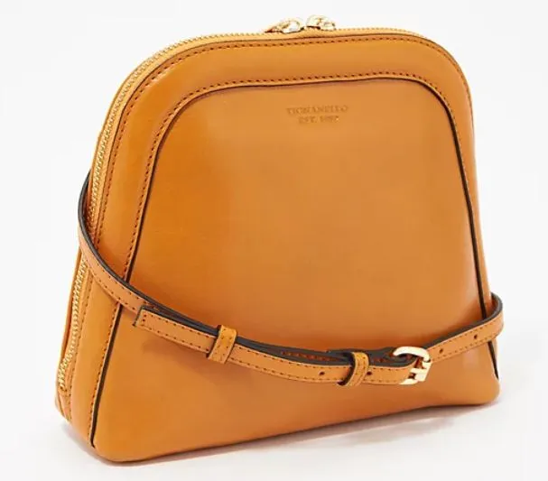 Tignanello Morocco Leather Capri Crossbody Sky,