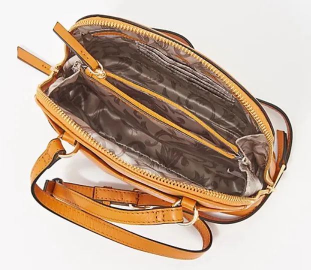 Tignanello Morocco Leather Capri Crossbody Sky,